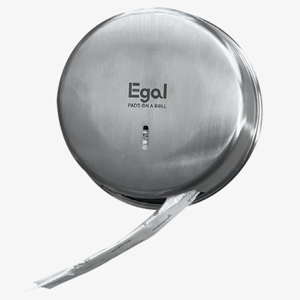 Stainless steel toilet seat cover dispenser with paper strip extended
